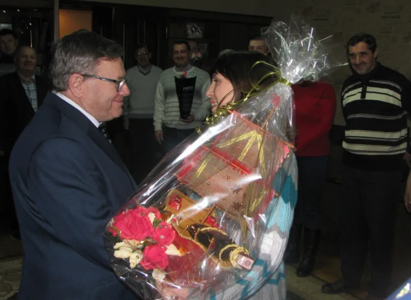 Congratulations on the anniversary - 70 years to the chairman of the board of PJSC Barsky mashzavod from the team — Photo 1