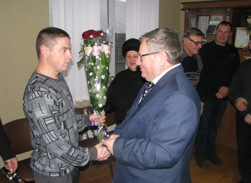 Congratulations on the anniversary - 70 years to the chairman of the board of PJSC Barsky mashzavod from the team — Photo 2